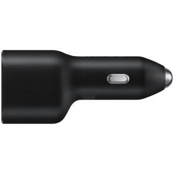 Samsung EP-L4020NBEGEU autós szivargyújtó gyorstöltő, USB-C + USB, 40W, fekete kép