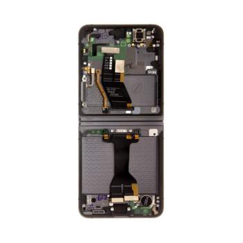 Samsung F731 Galaxy Z Flip 5 5G gyári LCD kijelző kerettel, szürke (Service Pack) kép