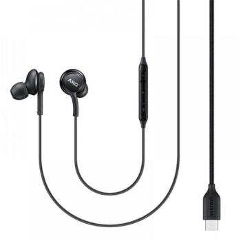SAMSUNG fülhallgató SZTEREO (Type-C, felvevő gomb, hangerő szabályzó, 2 pár fülgumi, Tuned by AKG) FEKETE Huawei MediaPad M5 10.8 LTE, Huawei MediaPad M5 10.8 WIFI, Huawei P20 Pro, Nokia 8 Sir kép