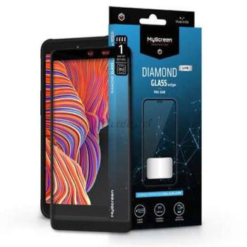 Samsung G525F Galaxy Xcover 5 edzett üveg képernyővédő fólia - MyScreen Protector Diamond Glass Lite Edge2.5D Full Glue - fekete kép