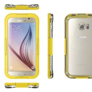 Samsung G920 Galaxy S6 sárga vízálló tok kép