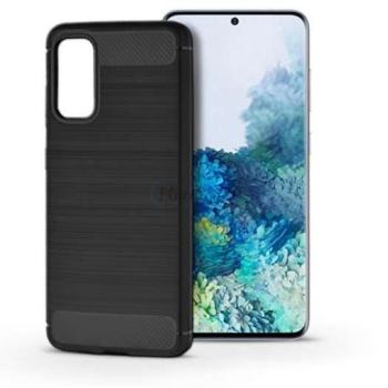 Samsung G980F Galaxy S20 szilikon hátlap - Carbon - fekete kép
