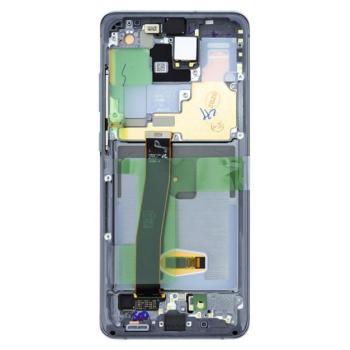 Samsung G988 Galaxy S20 Ultra kompatibilis LCD modul kerettel, OEM jellegű, kozmosz szürke kép
