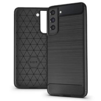 Samsung G990B Galaxy S21 FE 5G szilikon hátlap - Carbon - fekete kép