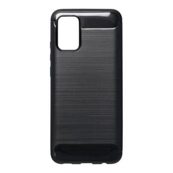 Samsung Galaxy A01 szilikon tok, fekete, SM-A015, Carbon fiber kép