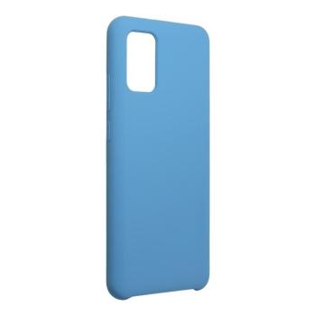 Samsung Galaxy A02s szilikon tok, matt, velúr belső, kék, SM-A025, Forcell Silicone kép