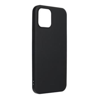 Samsung Galaxy A03s szilikon tok, hátlap tok, fekete, matt, velúr belső, SM-A037, Forcell Silicone Lite kép