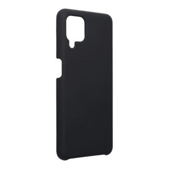 Samsung Galaxy A03s szilikon tok, matt, velúr belső, fekete, SM-A037, Forcell Silicone kép