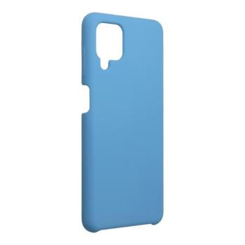 Samsung Galaxy A03s szilikon tok, matt, velúr belső, kék, SM-A037, Forcell Silicone kép