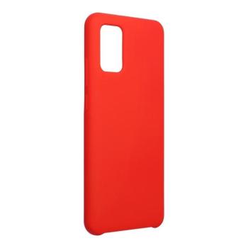 Samsung Galaxy A03s szilikon tok, matt, velúr belső, piros, SM-A037, Forcell Silicone kép