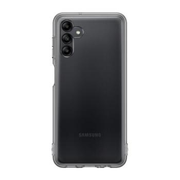 Samsung Galaxy A04s SM-A047F, Szilikon tok, átlátszó/fekete, gyári kép