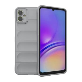 Samsung Galaxy A05 SM-A055F, Szilikon tok, közepesen ütésálló, 3D minta, világosszürke kép