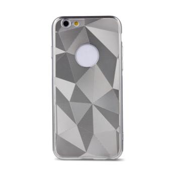 Samsung Galaxy A10 hátlap tok, szilikon tok, ezüst, SM-A105, Geometric Shine kép