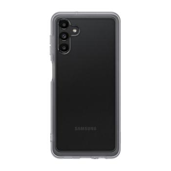 Samsung Galaxy A13 5G SM-A136U, Szilikon tok, átlátszó/fekete, gyári kép