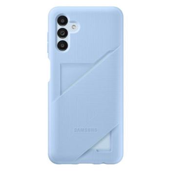 Samsung Galaxy A13 5G SM-A136U, Szilikon tok, kártyatartóval, világoskék, gyári kép