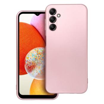 Samsung Galaxy A14 4G/5G hátlap tok, TPU tok, rózsaszín, SM-A145, SM-A146, Metallic kép