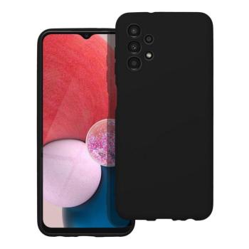 Samsung Galaxy A14 4G/5G szilikon tok, matt, velúr belső, fekete, SM-A145, SM-A146, Silicone kép