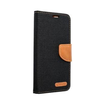 Samsung Galaxy A14 4G/5G telefon tok, könyvtok, oldalra nyíló tok, mágnesesen záródó, fekete, SM-A145, SM-A146, Smart Canvas kép