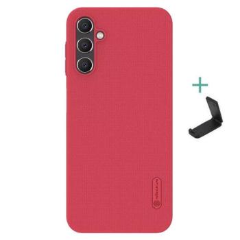 Samsung Galaxy A14 4G / A14 5G SM-A145F / A146B, Műanyag hátlap védőtok, stand, Nillkin Super Frosted, piros kép