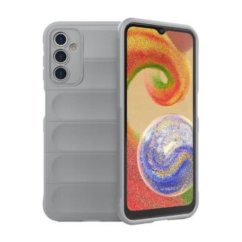 Samsung Galaxy A14 4G / A14 5G SM-A145F / A146B, Szilikon tok, közepesen ütésálló, 3D minta, világosszürke kép