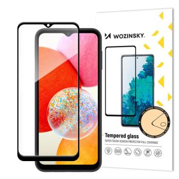 Samsung Galaxy A15 4G/5G karcálló edzett üveg hajlított fekete keretes Tempered Glass kijelzőfólia kijelzővédő fólia kijelző védőfólia edzett SM-A155/SM-A156 kép