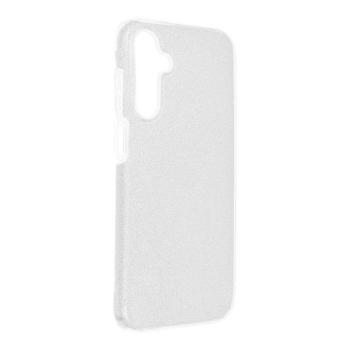 Samsung Galaxy A15 4G/5G szilikon tok, csillámos, hátlap tok, ezüst, SM-A145, SM-A146, Shining kép