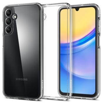 Samsung Galaxy A15 4G / A15 5G SM-A155F / A156B, Műanyag hátlap védőtok + szilikon keret, Spigen Ultra Hybrid, átlátszó kép