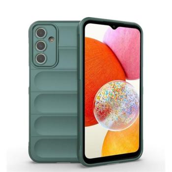 Samsung Galaxy A15 4G / A15 5G SM-A155F / A156B, Szilikon tok, közepesen ütésálló, 3D minta, sötétzöld kép