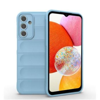 Samsung Galaxy A15 4G / A15 5G SM-A155F / A156B, Szilikon tok, közepesen ütésálló, 3D minta, világoskék kép
