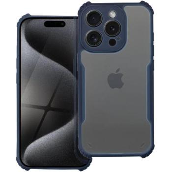 Samsung Galaxy A15 4G / A15 5G SM-A155F / A156B, Szilikon tok, közepesen ütésálló, légpárnás sarok, akril hátlap, Anti-Drop Case, átlátszó/sötétkék kép