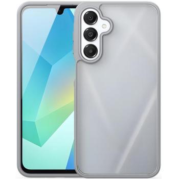 Samsung Galaxy A16 4G / A16 5G SM-A165F / A166B, Műanyag hátlap védőtok + szilikon keret, közepesen ütésálló, légpárnás sarok, Dux Ducis Yind, áttetsző/szürke kép