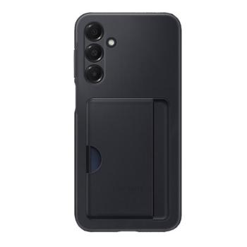 Samsung Galaxy A16 4G / A16 5G SM-A165F / A166B, Szilikon tok, kártyatartóval, fekete, gyári kép