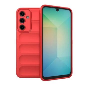 Samsung Galaxy A16 4G / A16 5G SM-A165F / A166B, Szilikon tok, közepesen ütésálló, 3D minta, piros kép