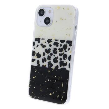 Samsung Galaxy A22 5G hátlap tok, TPU tok, SM-A226, Gold Glam Leopard 2 kép