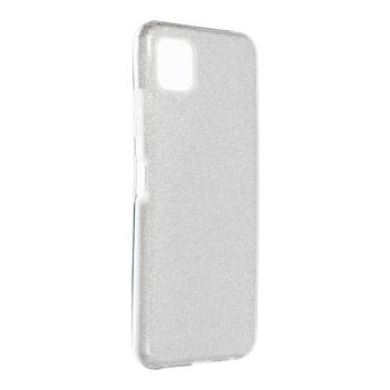 Samsung Galaxy A22 5G szilikon tok, csillámos, hátlap tok, ezüst,SM-A226, Shining kép