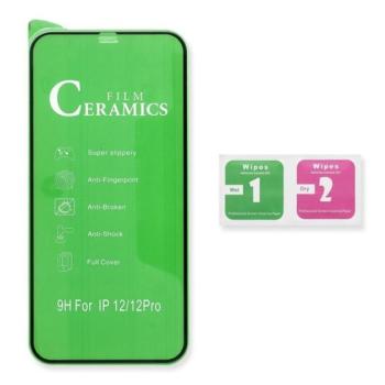 Samsung Galaxy A23 5G, Full Glue Ceramic hajlított tempered glass kijelzővédő üvegfólia, fekete kép