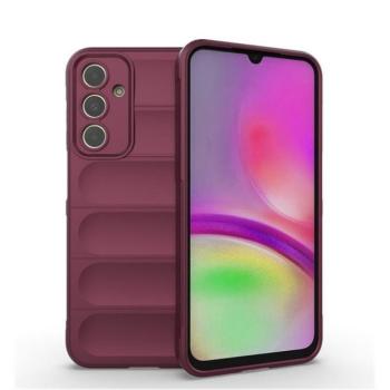 Samsung Galaxy A25 5G SM-A256B, Szilikon tok, közepesen ütésálló, 3D minta, bordó kép
