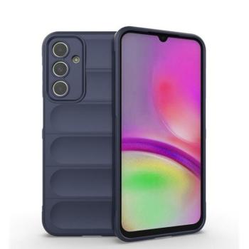 Samsung Galaxy A25 5G SM-A256B, Szilikon tok, közepesen ütésálló, 3D minta, sötétkék kép