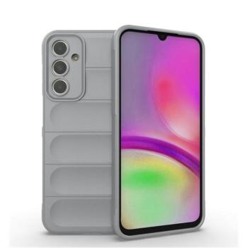 Samsung Galaxy A25 5G SM-A256B, Szilikon tok, közepesen ütésálló, 3D minta, világosszürke kép