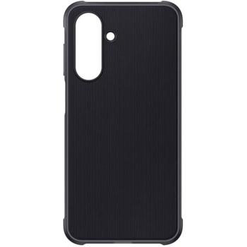Samsung Galaxy A26 5G SM-A266B, Műanyag hátlap védőtok, dupla rétegű, gumírozott, közepesen ütésálló, csíkos minta, Rugged Case, fekete, gyári kép