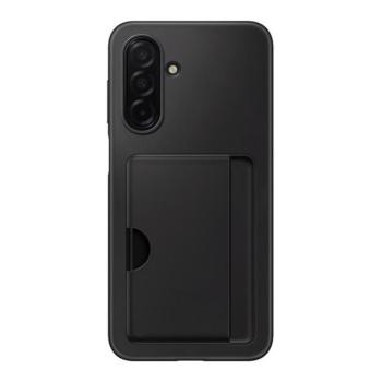 Samsung Galaxy A26 5G SM-A266B, Szilikon tok, kártyatartóval, fekete, gyári kép