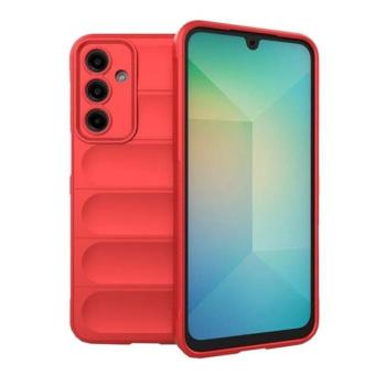 Samsung Galaxy A26 5G SM-A266B, Szilikon tok, közepesen ütésálló, 3D minta, piros kép