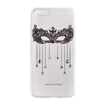 Samsung Galaxy A3 (2017) SM-A320F, TPU szilikon tok, henna minta, Vennus, átlátszó/fekete kép