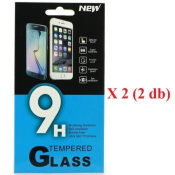 Samsung Galaxy A32 5G SM-A326B, 2db Kijelzővédő fólia, ütésálló fólia (az íves részre NEM hajlik rá!), Tempered Glass (edzett üveg), Clear kép