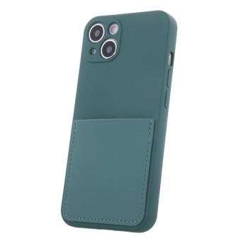 Samsung Galaxy A33 szilikon tok, hátlap tok, bankkártya tartós, zöld, SM-A336, Card Cover kép