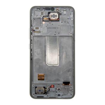 Samsung Galaxy A34 5G LCD modul kerettel, OEM jellegű, ezüst ( A346B ) kép