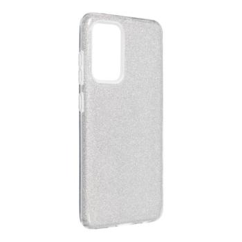 Samsung Galaxy A34 szilikon tok, csillámos, hátlap tok, ezüst, SM-A346, Shining kép