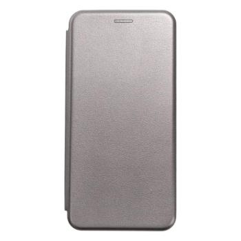 Samsung Galaxy A34 telefontok, könyvtok, mágneszáras, flip tok, szilikon keretes, szürke, SM-A346, Forcell Elegance kép