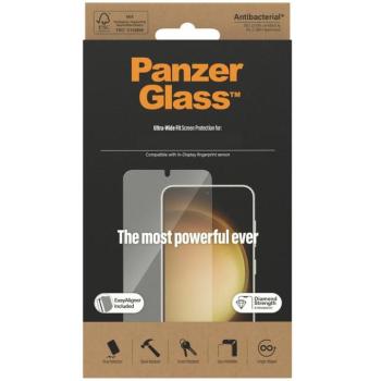 Samsung Galaxy A35 5G / A55 5G SM-A356B / A556B, Kijelzővédő fólia, ütésálló fólia (az íves részre is!), Tempered Glass (edzett üveg), 3D Full Cover, Panzer Ultra Wide Fit, Clear kép