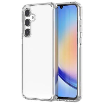 Samsung Galaxy A35 5G SM-A356B, Szilikon keret + műanyag hátlap, közepesen ütésálló, légpárnás sarok, Uniq Lifepro Xtreme, átlátszó kép